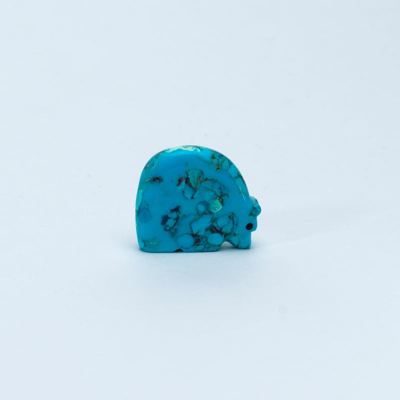 Andres Lementino: Turquoise, Bear w/ Coral Heartline