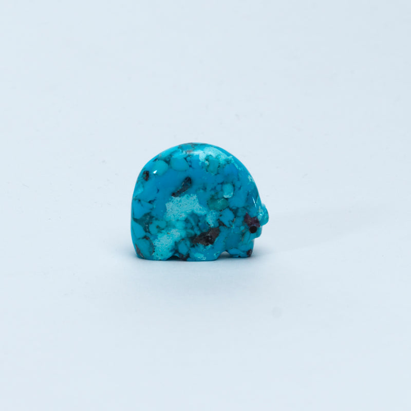 Andres Lementino: Turquoise, Bear w/ Coral Heartline#3