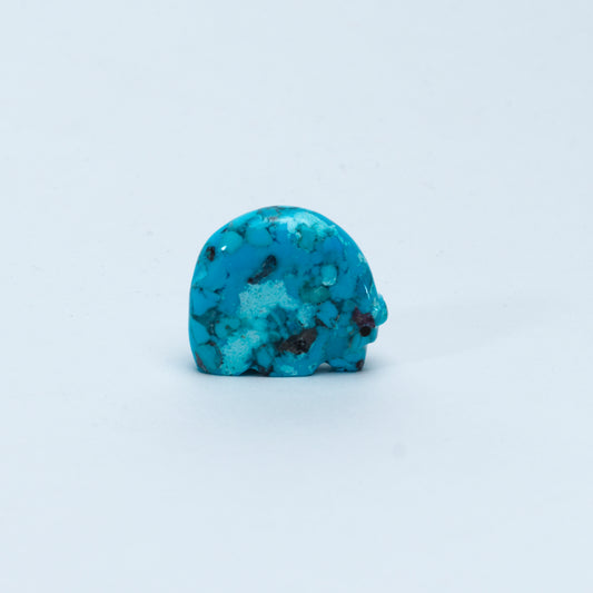 Andres Lementino: Turquoise, Bear w/ Coral Heartline#3
