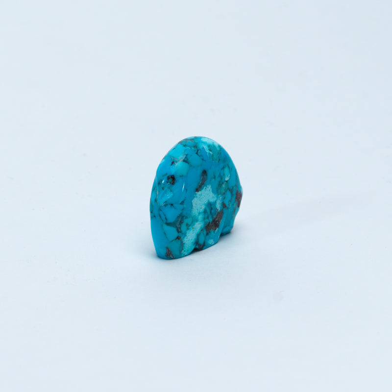 Andres Lementino: Turquoise, Bear w/ Coral Heartline#3