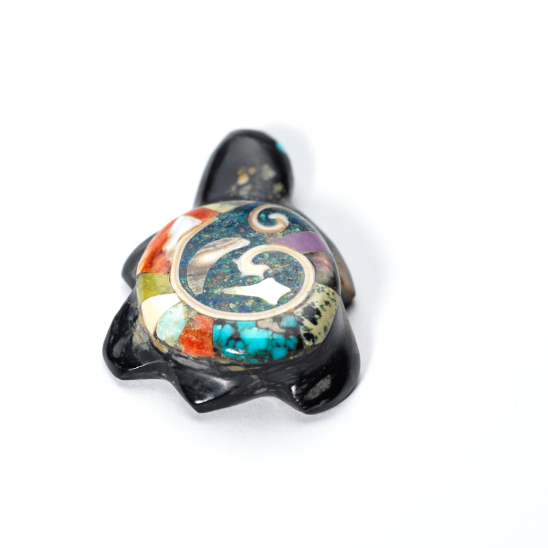 Jayne Quam: Picasso Marble with Mosaic, Turtle