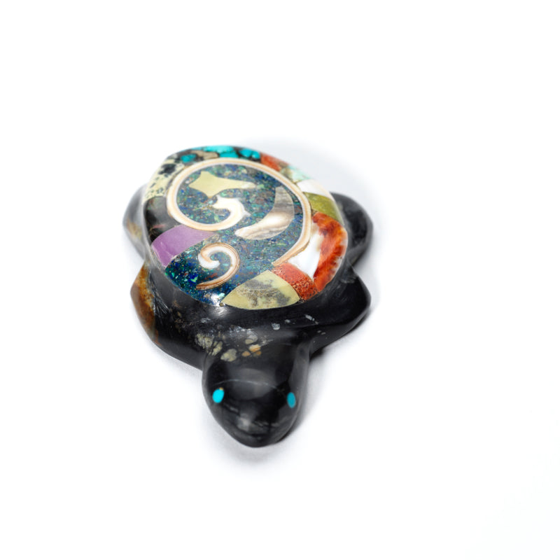 Jayne Quam: Picasso Marble with Mosaic, Turtle