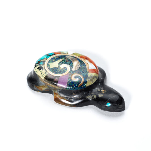 Jayne Quam: Picasso Marble with Mosaic, Turtle