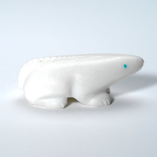 Nelson Yatsattie: White Marble, Large Mole