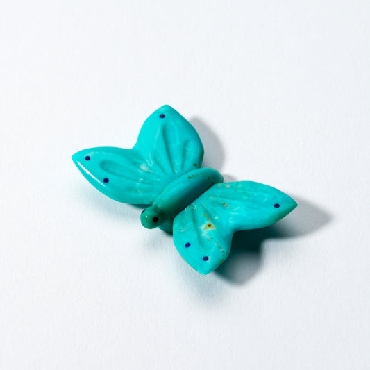 Clissa Martin: Turquoise with Lapis Inlay, Butterfly