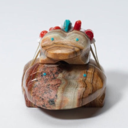 Ed Lementino: Onyx, Frog with Baby On Top