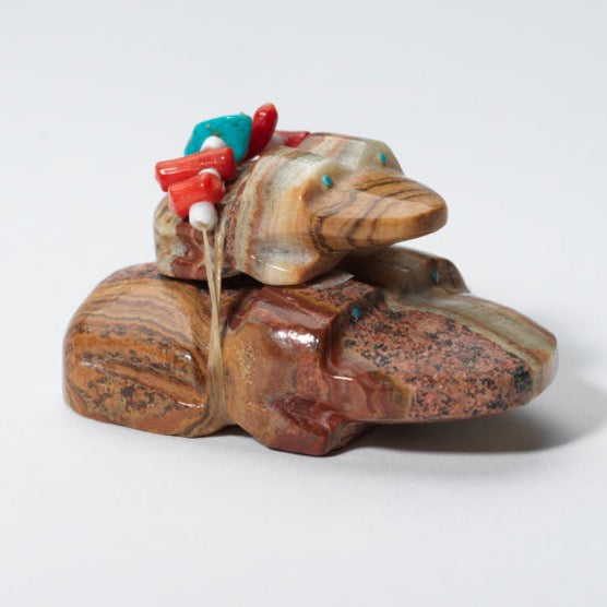 Ed Lementino: Onyx, Frog with Baby On Top