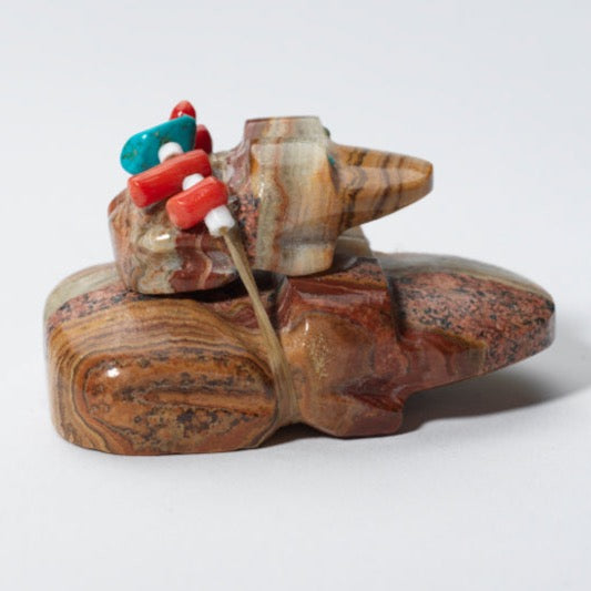 Ed Lementino: Onyx, Frog with Baby On Top