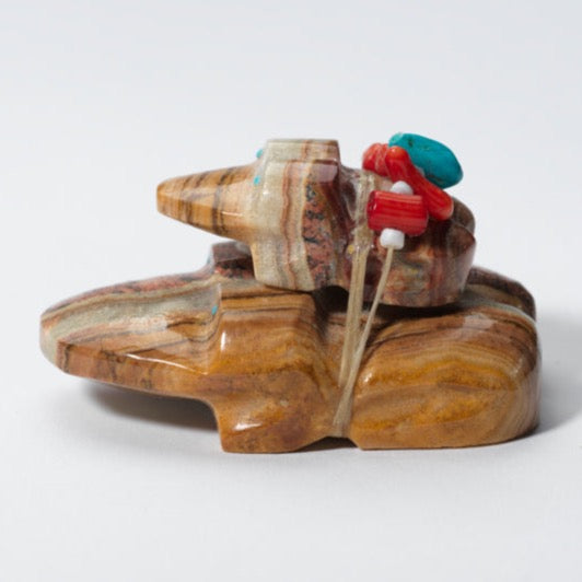 Ed Lementino: Onyx, Frog with Baby On Top