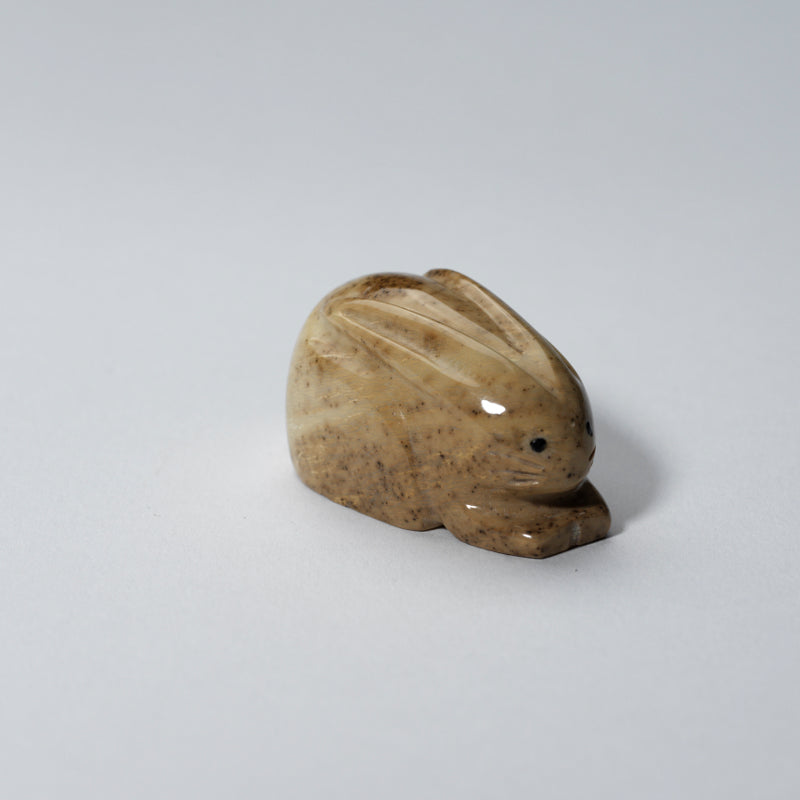 Jasper Rabbitears Cheryl Beyuka: Yellow Jasper, Rabbit with Flowers – Zuni Artist ...