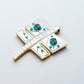 Danette Laate: Mother of Pearl with Sun Face Inlay & Turquoise, Dragonfly