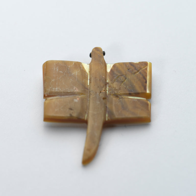 Danette Laate: Mother of Pearl with Sun Face Inlay & Turquoise, Dragonfly