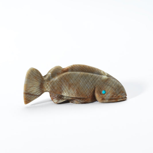 Michael Coble: Picasso Marble, Fish with Turquoise Eyes