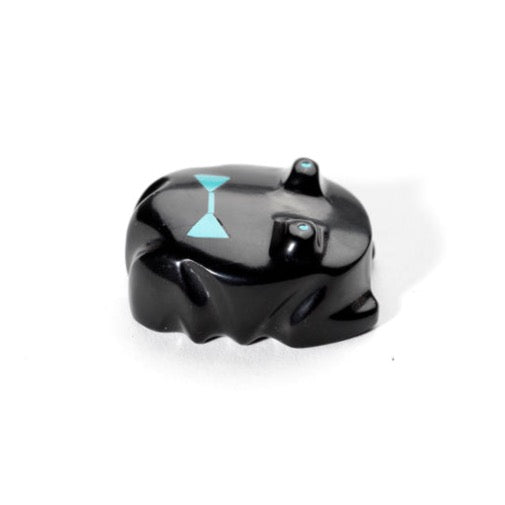 Clayton & Abby Panteah: Jet, Frog With Turquoise Eyes Inlay – Zuni ...