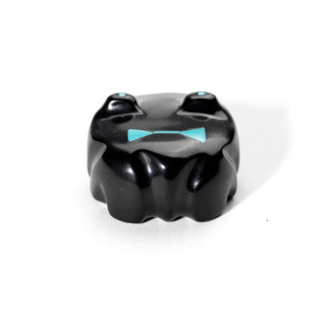 Clayton & Abby Panteah: Jet, Frog With Turquoise Eyes Inlay – Zuni ...