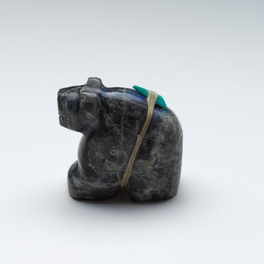 Fitz Kiyite: Sodalite, Bear With Turquoise Eyes