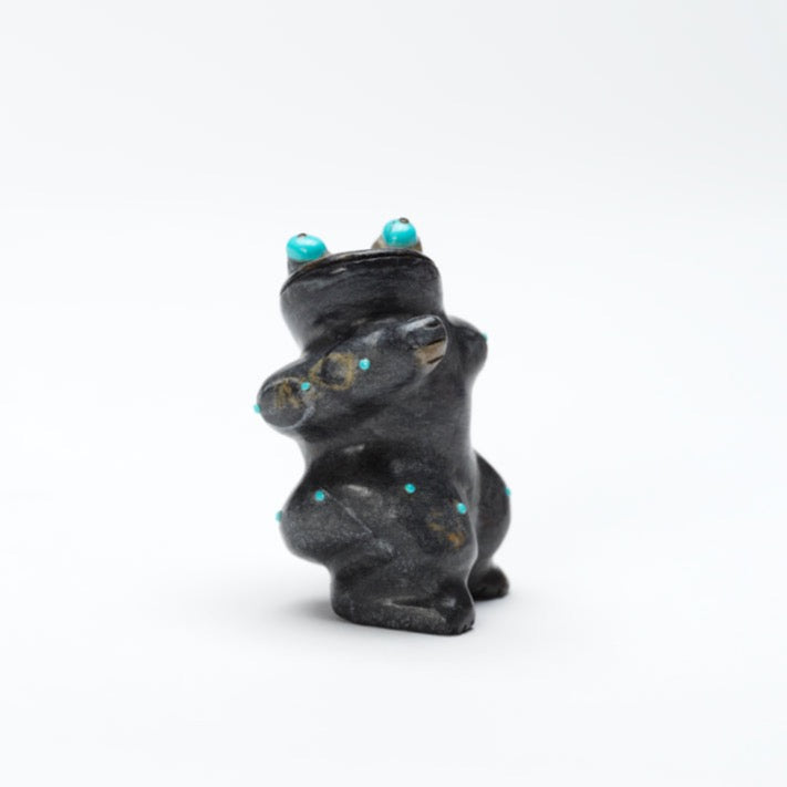 Hayes Leekya: Picasso Marble, Frog with Turq. Eyes