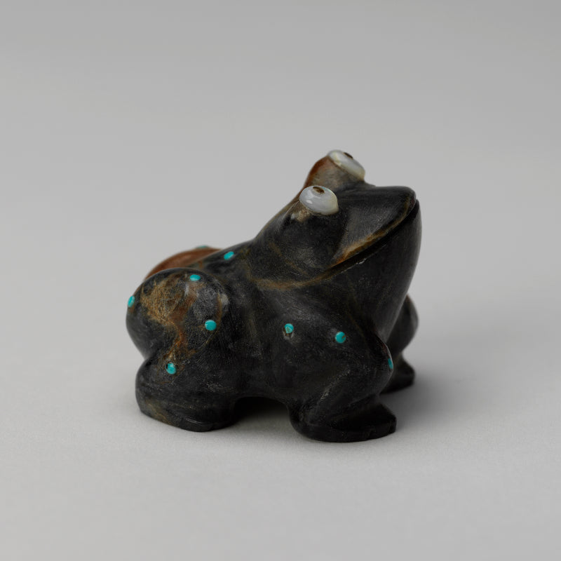 Hayes Leekya: Picasso Marble, Frog w/ White Shell Eyes