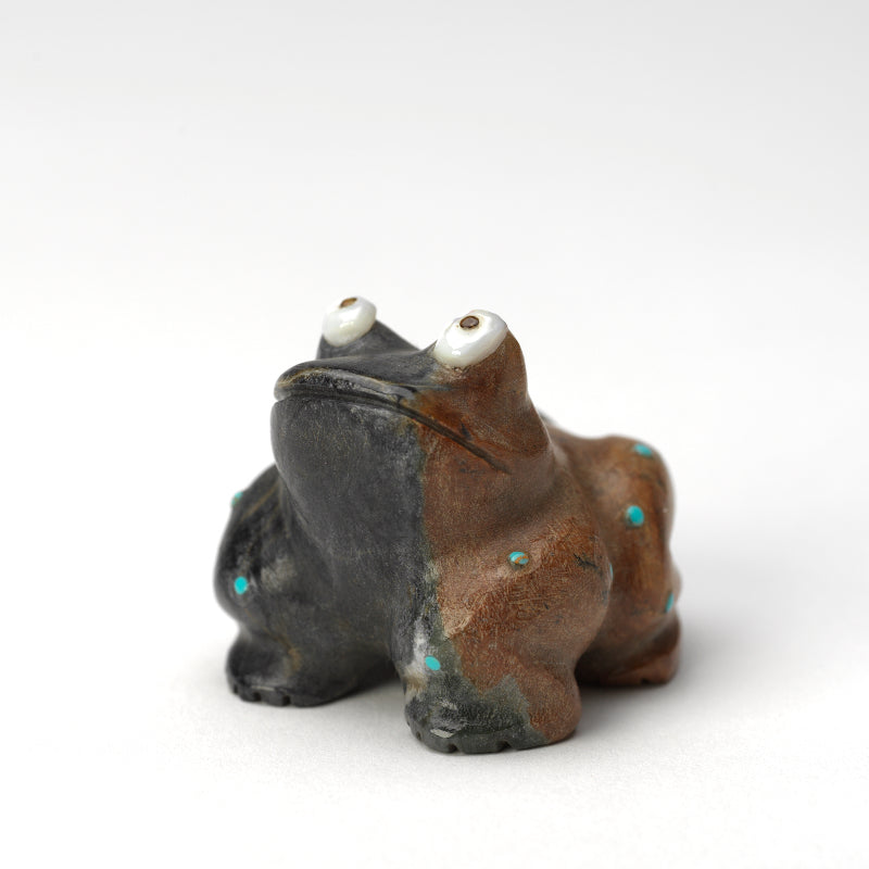 Hayes Leekya: Picasso Marble, Frog w/ White Shell Eyes