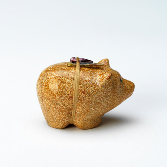 Delvin Leekya: Zuni Stone with Bundle, Bear