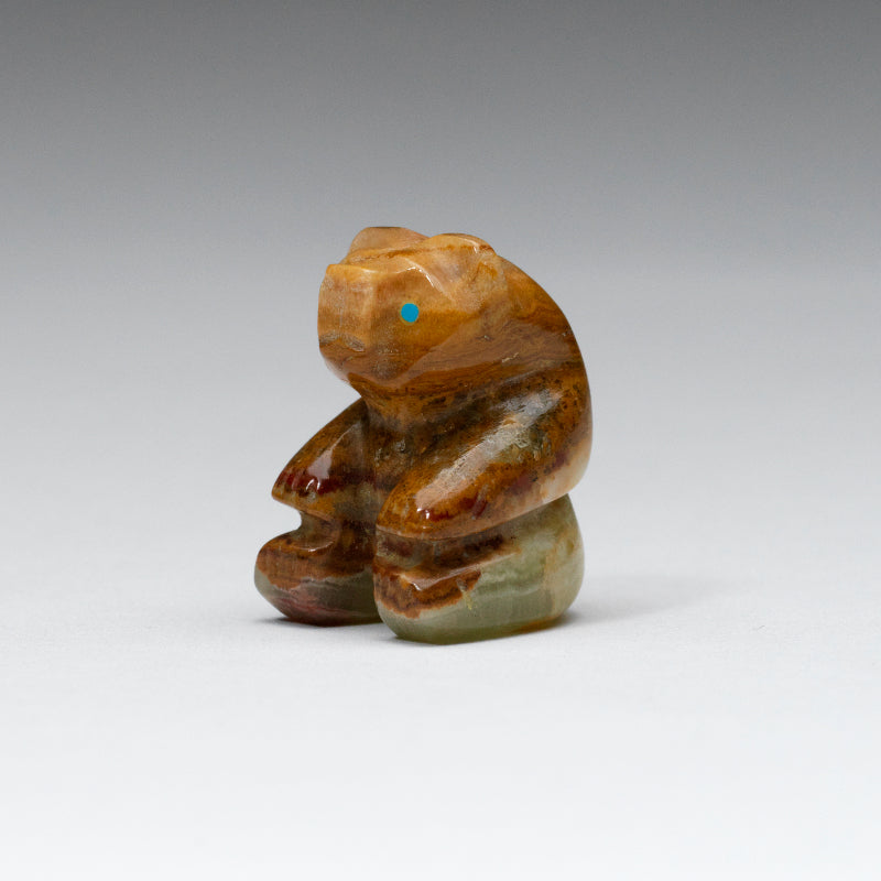 Rosella Lunasee & Loubert Soseeah: Honey onyx, Sitting Bear