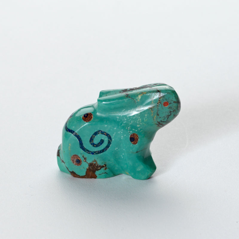 Jayne Quam: Turquoise, Rabbit Mosaic Inlay – Zuni Artist Resource Team