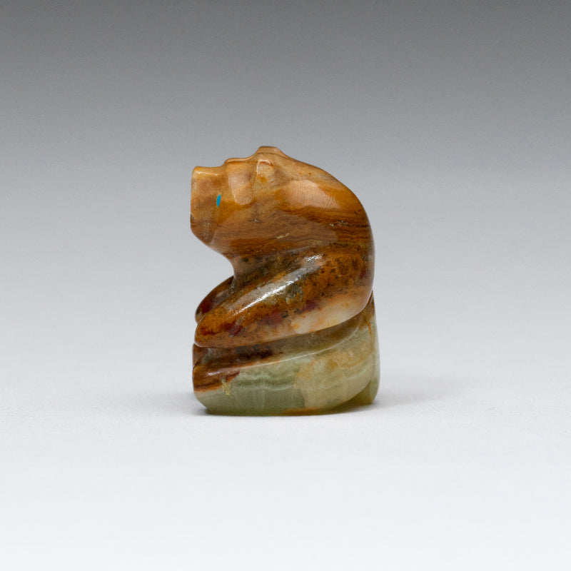 Rosella Lunasee & Loubert Soseeah: Honey onyx, Sitting Bear