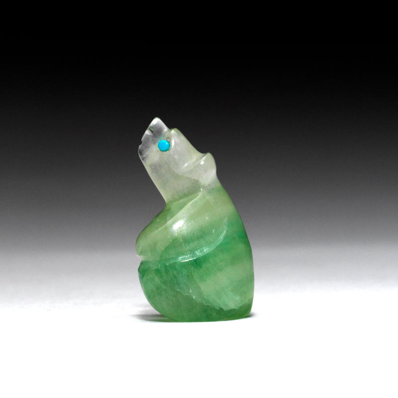 Ronnie Lunasee: Fluorite, Sitting Bear