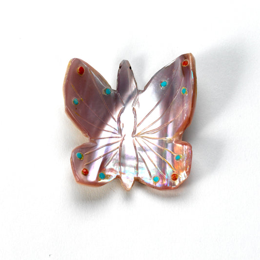 Jimmy Yawakia: Pink Mussel Shell, Butterfly