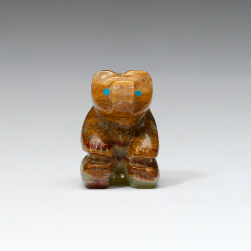 Rosella Lunasee & Loubert Soseeah: Honey onyx, Sitting Bear