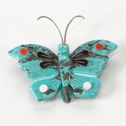 Landers Ahiyite: Turquoise, Butterfly