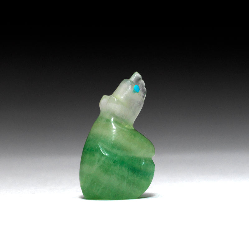 Ronnie Lunasee: Fluorite, Sitting Bear