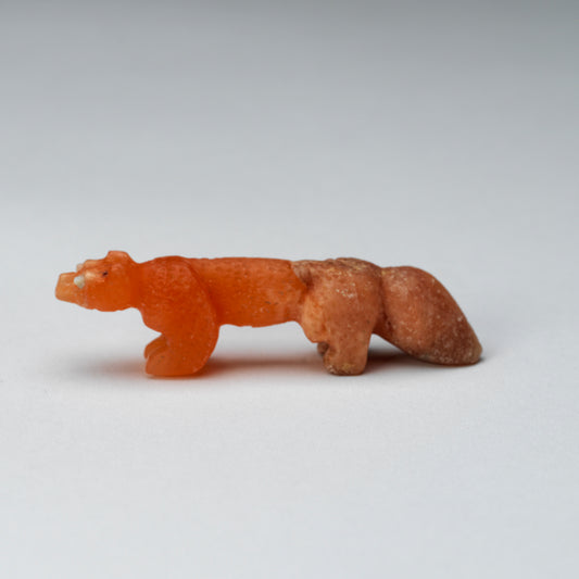 David Cheama: Orange Alabaster, Wolf