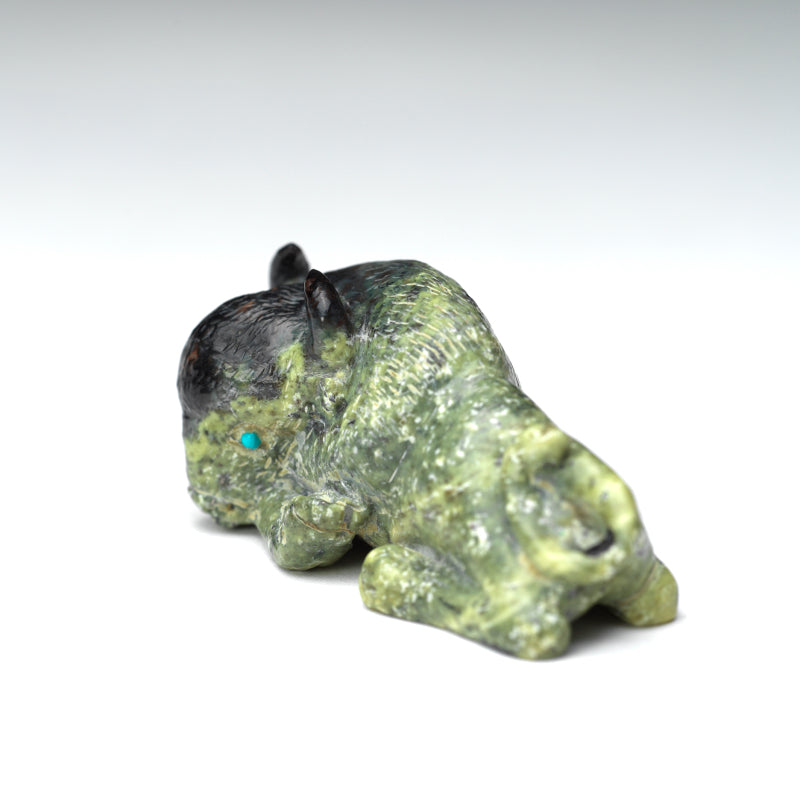 Green Ricolite Wilfred Cheama: Ricolite, Buffalo-Zuni – Zuni Artist Resource Team