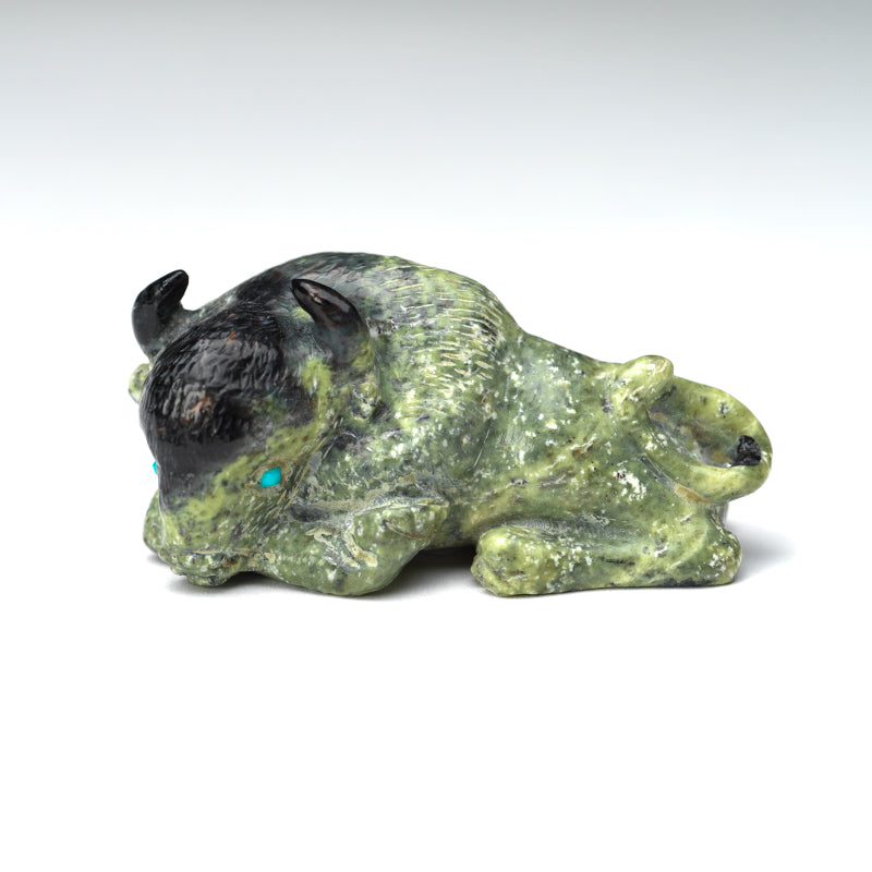 Green Ricolite Wilfred Cheama: Ricolite, Buffalo-Zuni – Zuni Artist Resource Team