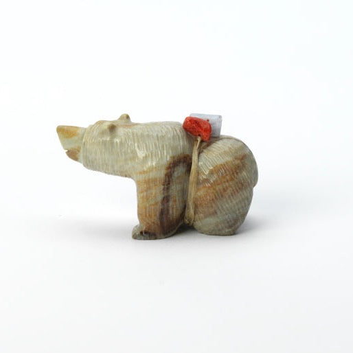 Farlan & Paulette Quam: Picasso Marble, Bear with Bundle