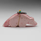 Michael Mahooty: Rhodochrosite with Abalone Point, Wolf