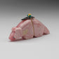 Michael Mahooty: Rhodochrosite with Abalone Point, Wolf