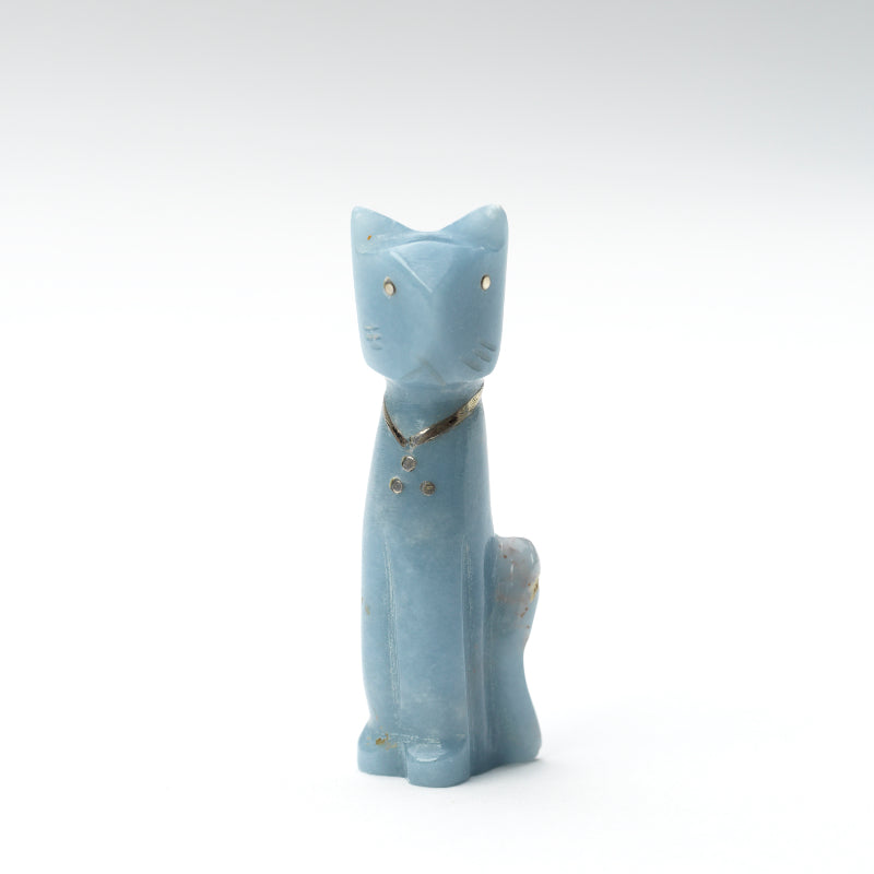 Kenny Chavez: Angleite with Sterling Silver, Cat