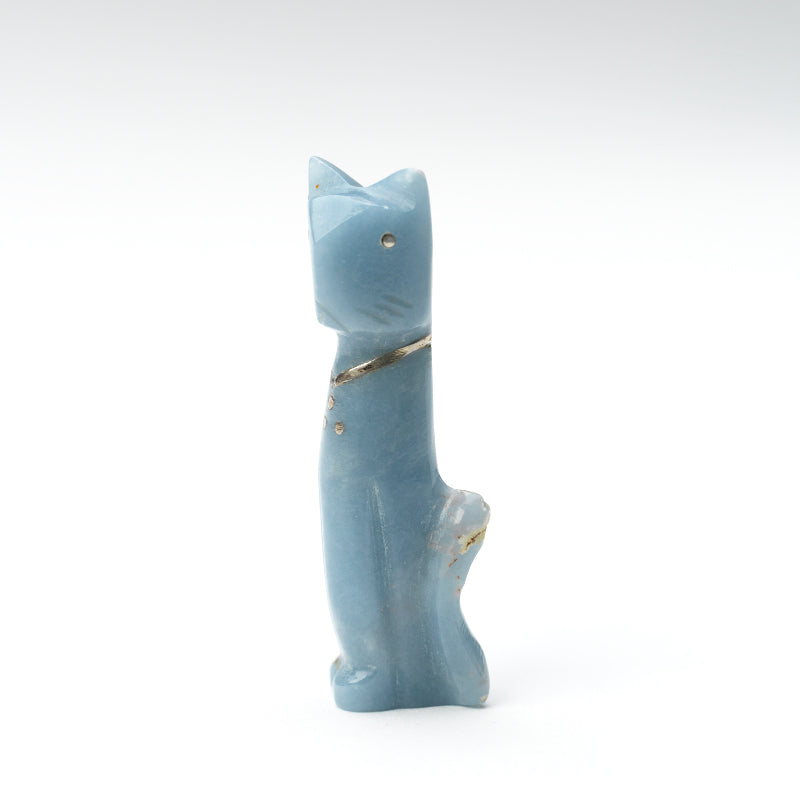 Kenny Chavez: Angleite with Sterling Silver, Cat