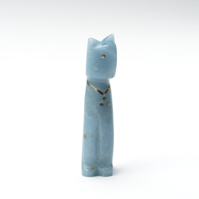 Kenny Chavez: Angleite with Sterling Silver, Cat