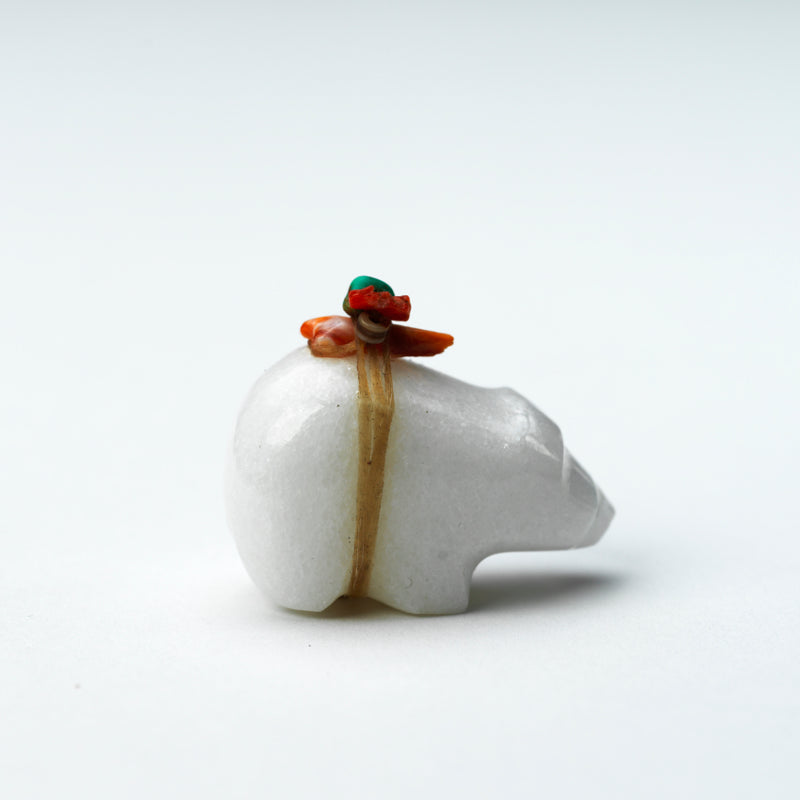 Emery Eriacho (d): White Marble, Bear with Bundle
