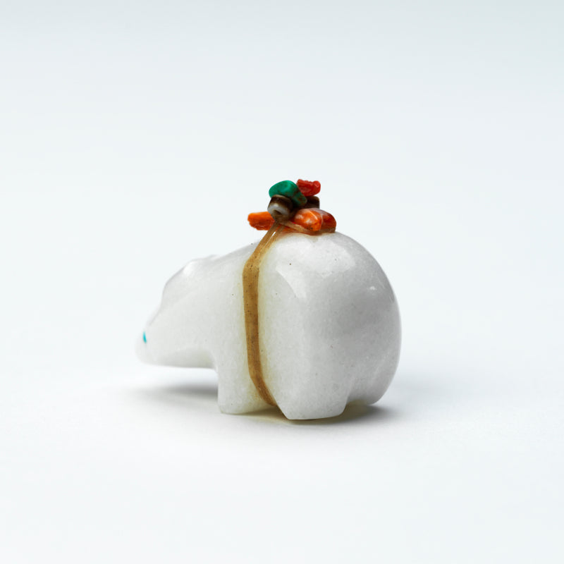 Emery Eriacho (d): White Marble, Bear with Bundle