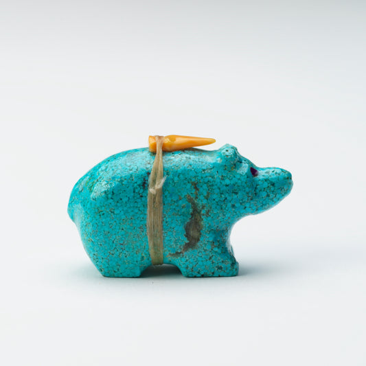 Delvin Leekya: Composite Turquoise, Bear with Bundle
