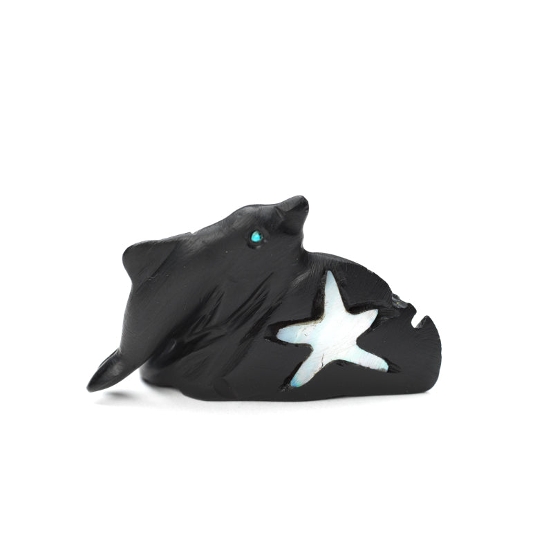 Karen Zunie: Jet Stone, Dolphin/Turtle/Starfish