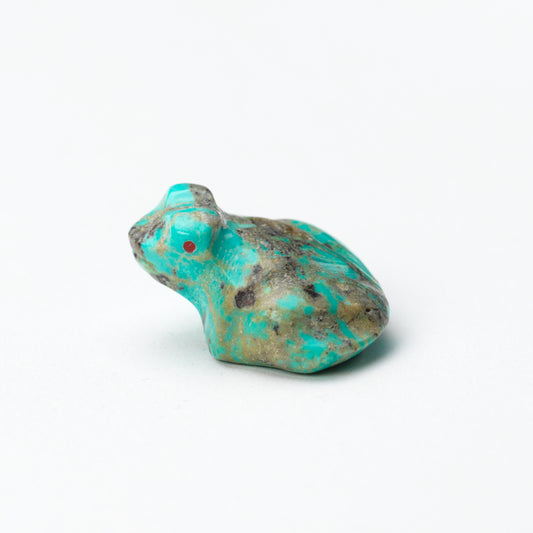 Fred Weekoty: Turquoise, Frog with Coral Eyes