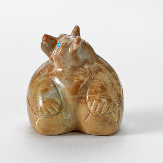 Prudencia Quam & Vernon Lunasee: Picasso Marble, Sitting Bear