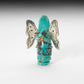 Claudia Peina: Turquoise with Sterling Silver Wings, Butterfly Maiden