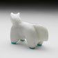 Hayes Leekya: White Marble with Turquoise Hooves, Horse